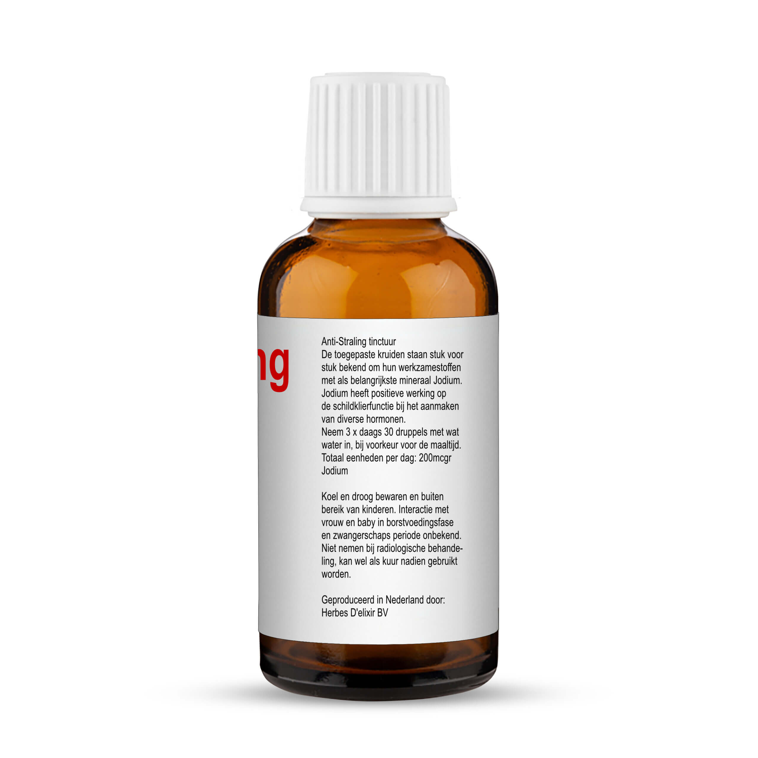 Anti straling tinctuur - 100 ml - Herbes D'Elixir - Afbeelding 2