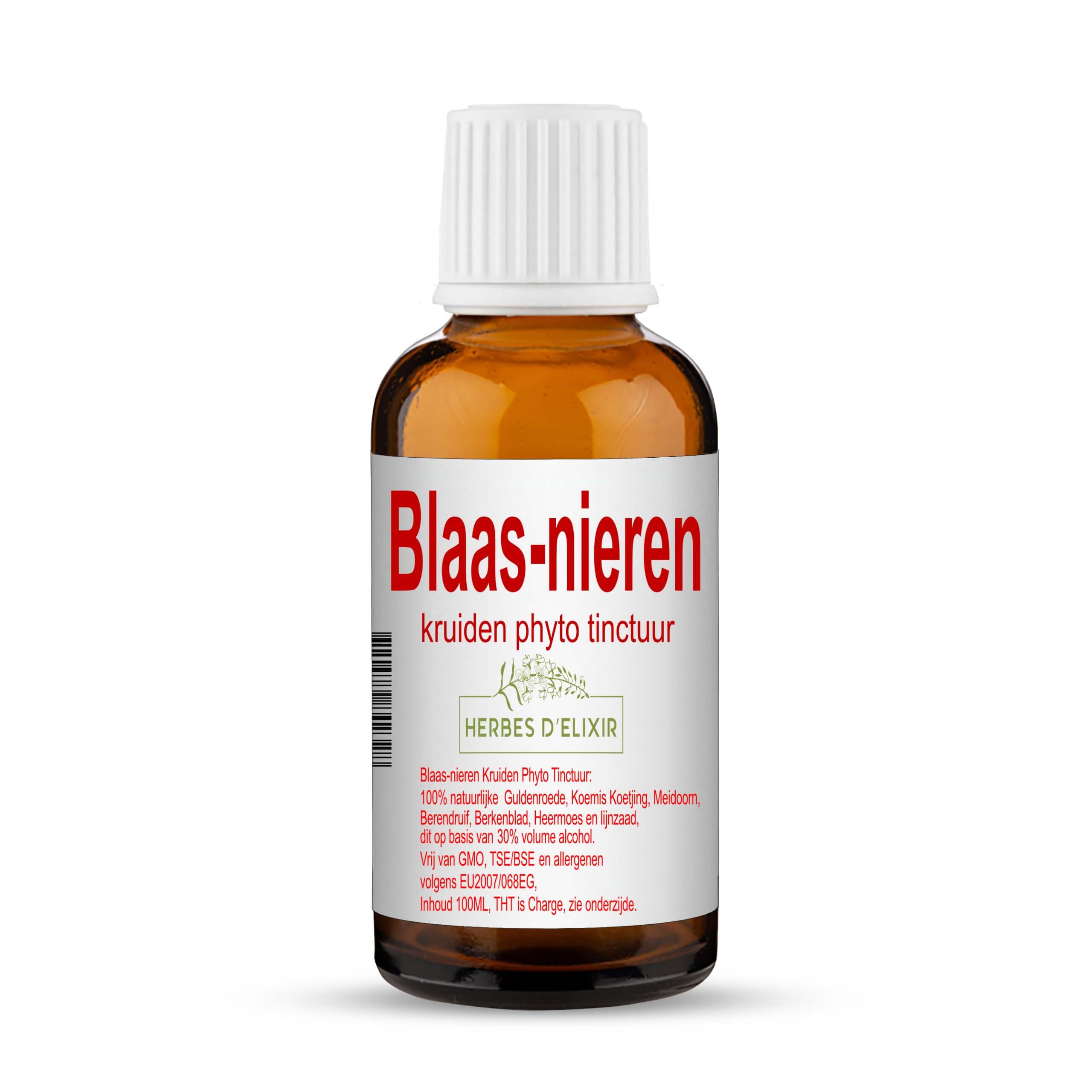 Blaas-nieren kruiden tinctuur - 100 ml - Herbes D'elixir
