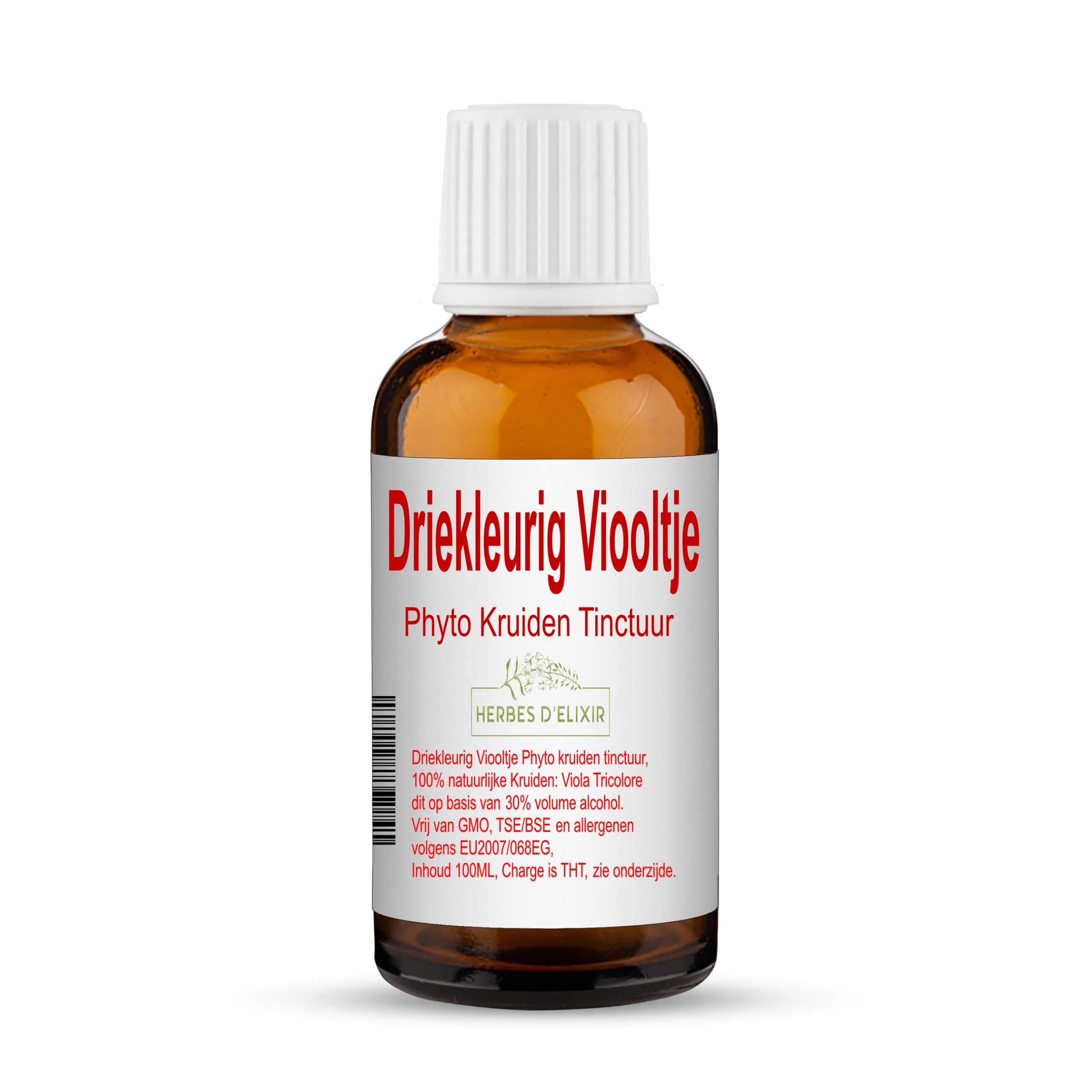 Driekleurig viooltje tinctuur - 100 ml - Herbes D'elixir