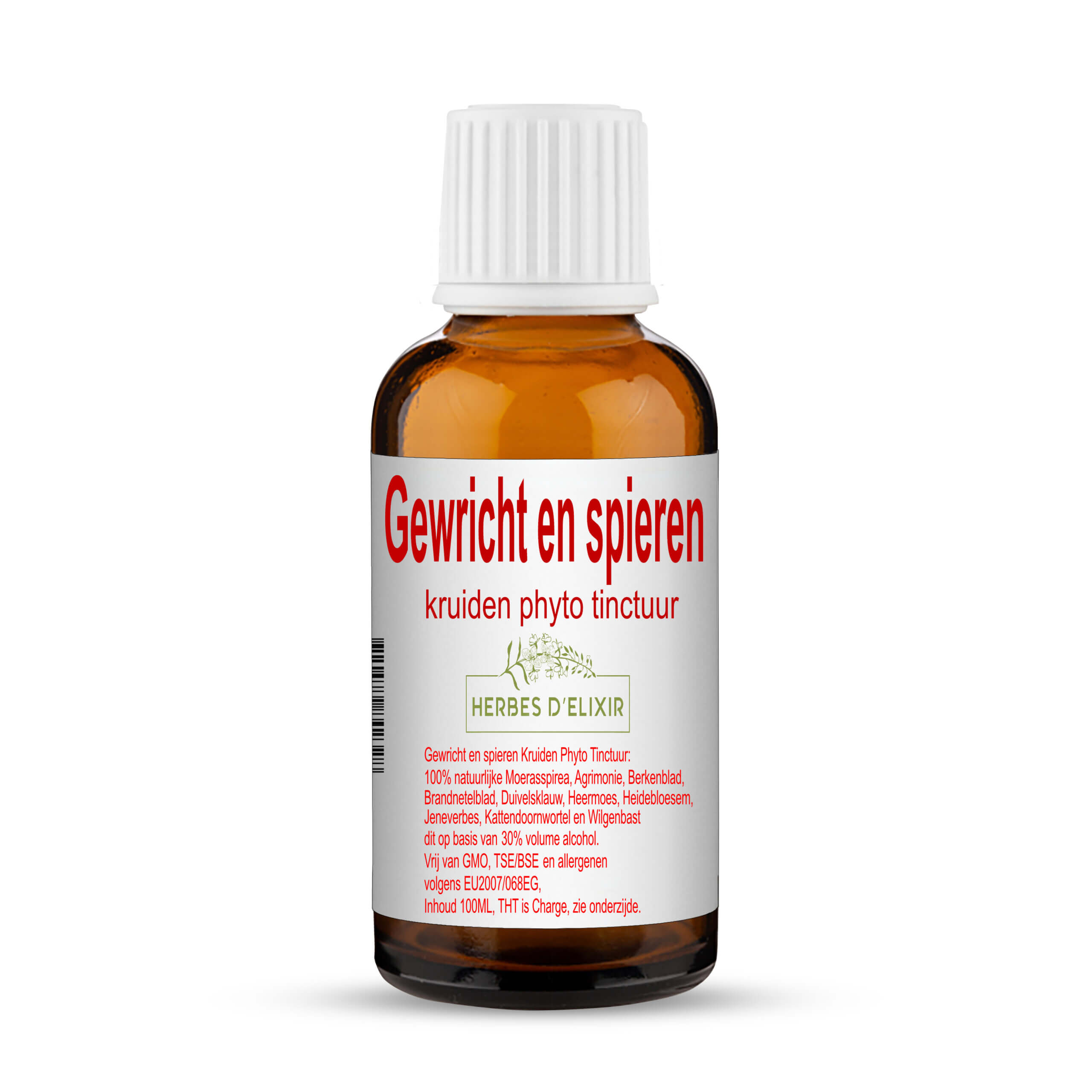 Gewrichten en Spieren Tinctuur - 100 ml - Herbes D'elixir