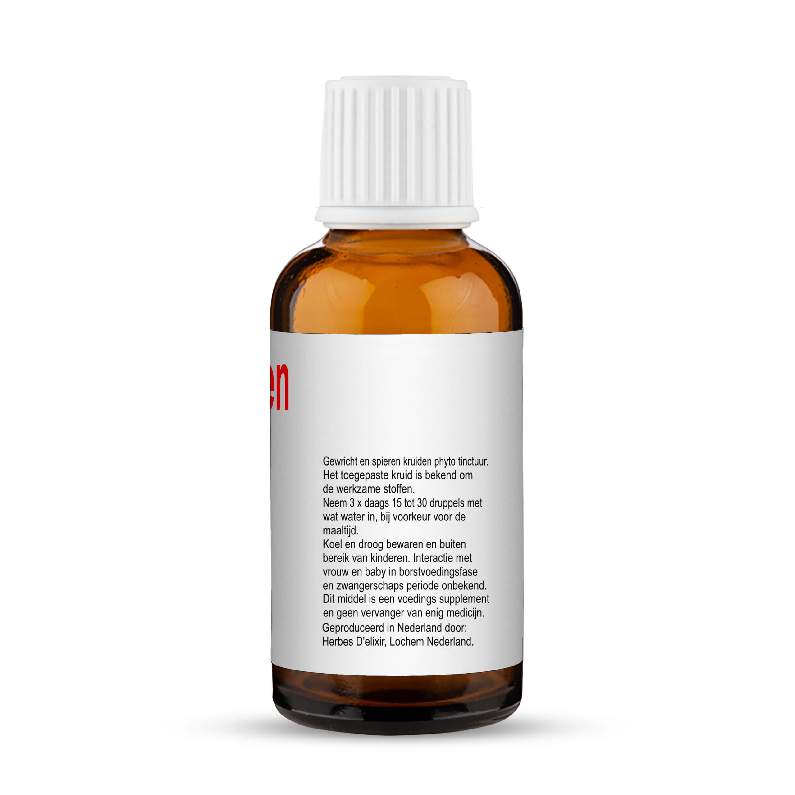 Gewrichten en Spieren Tinctuur - 100 ml - Herbes D'elixir - Afbeelding 2