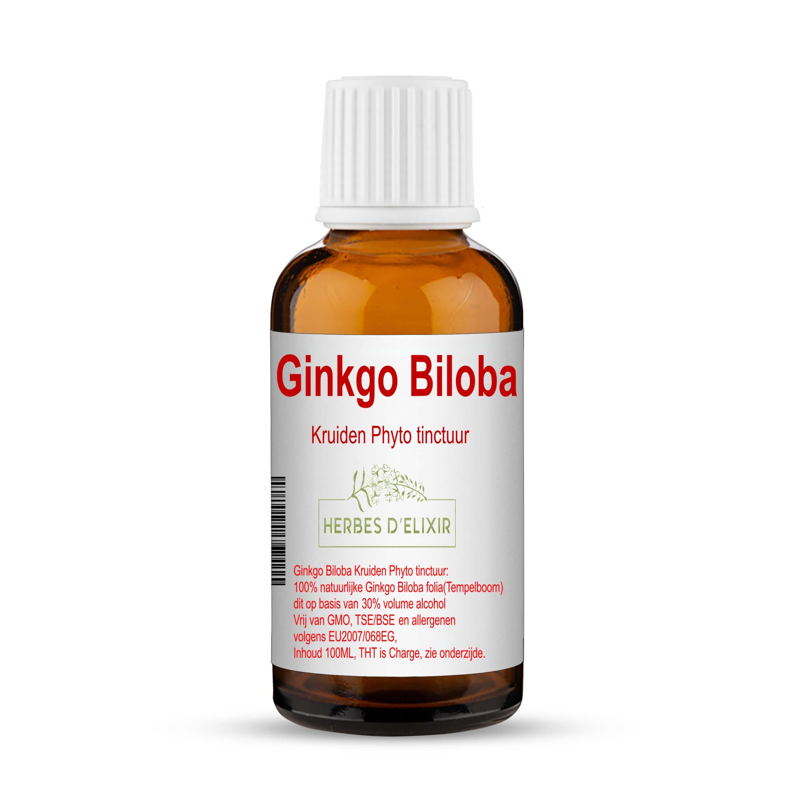 Ginkgo Biloba tinctuur - 100 ml - Herbes D'elixir