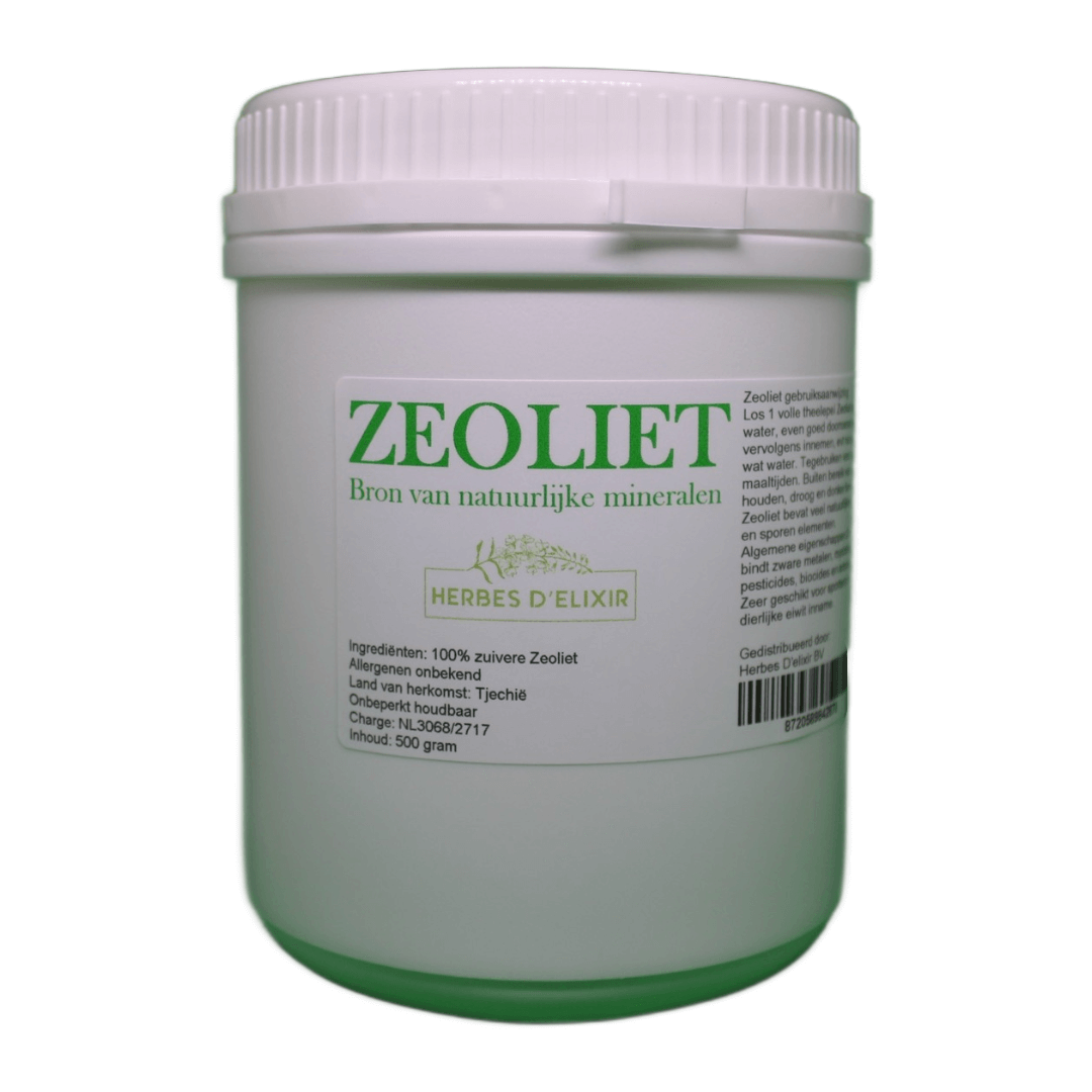 Zeoliet poeder 500 gram - detox vulkaanmineralen