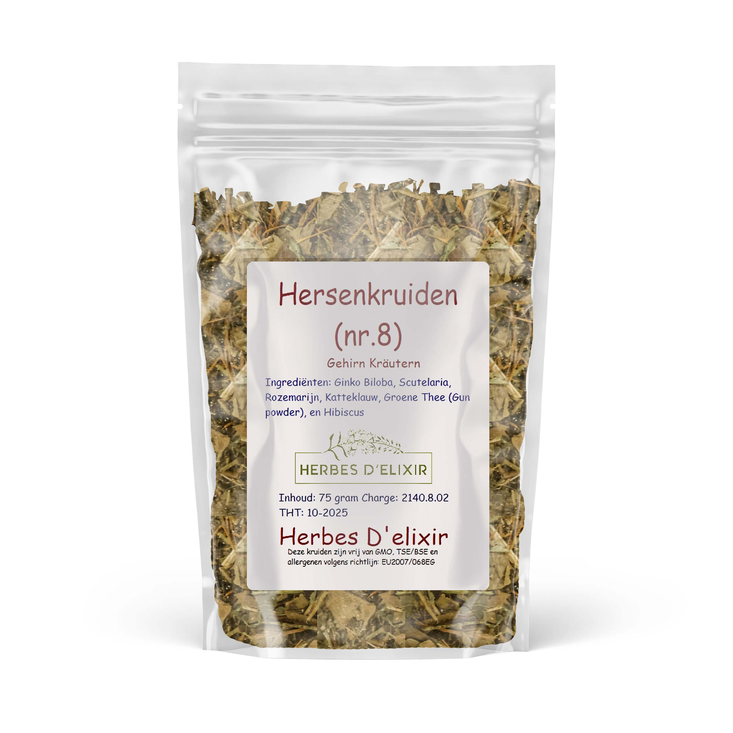 Hersen kruiden (nr.8) - kruidenthee - 75 gram