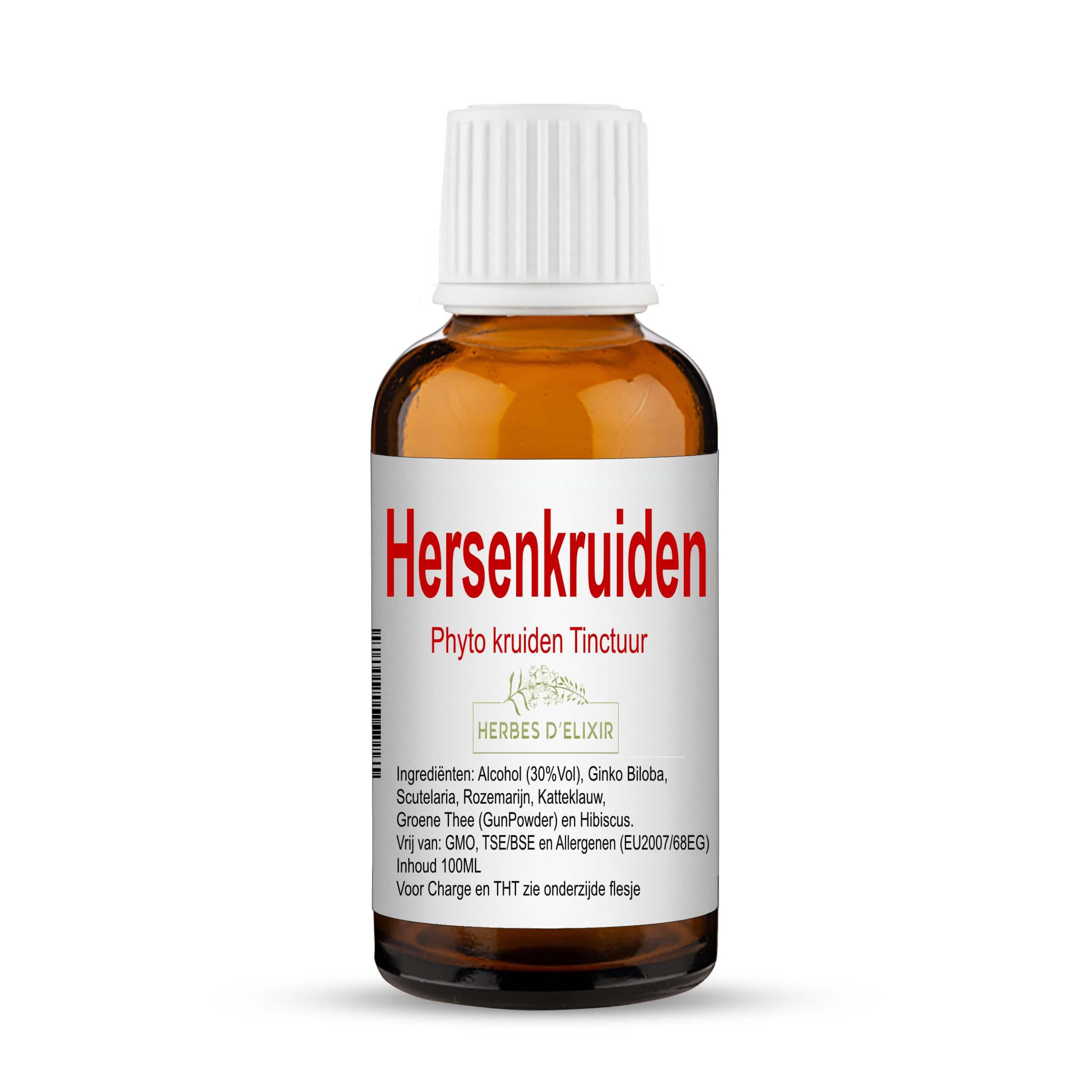 Hersenkruiden tinctuur - 100 ml - Herbes D'elixir