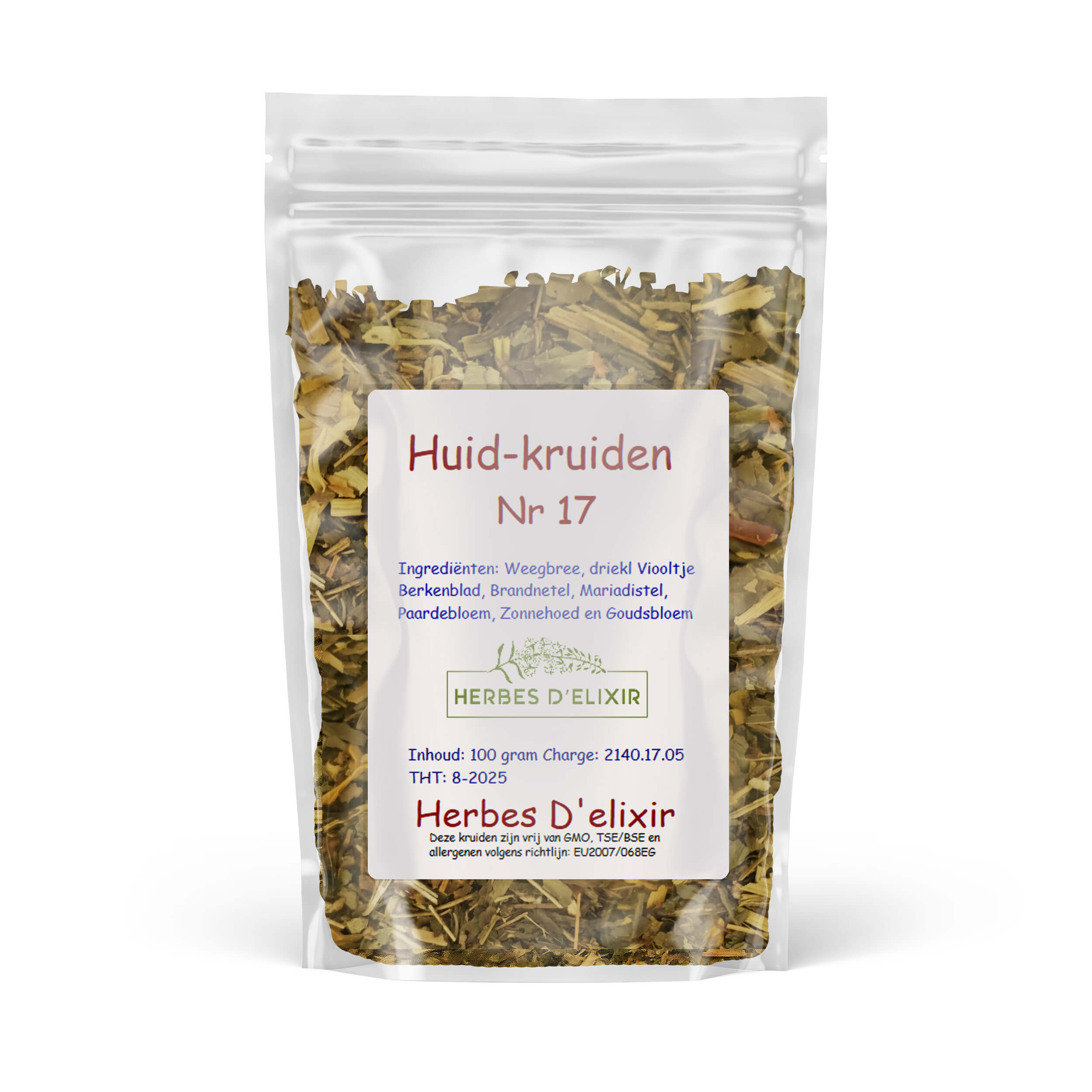 Huid kruiden (nr.17) - kruidenthee - 75 gram