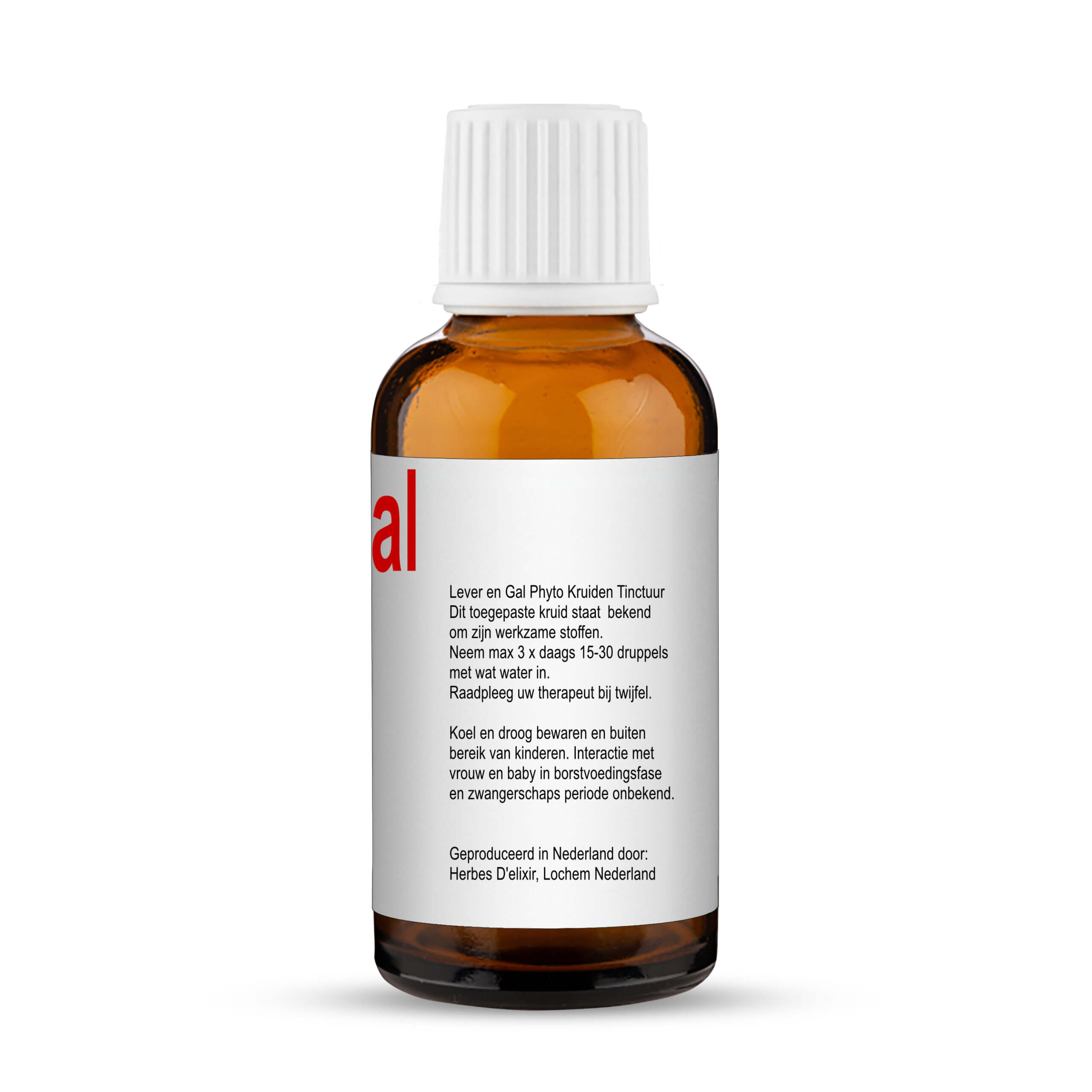 Lever en gal kruiden tinctuur - 100 ml - Herbes D'elixir - Afbeelding 2