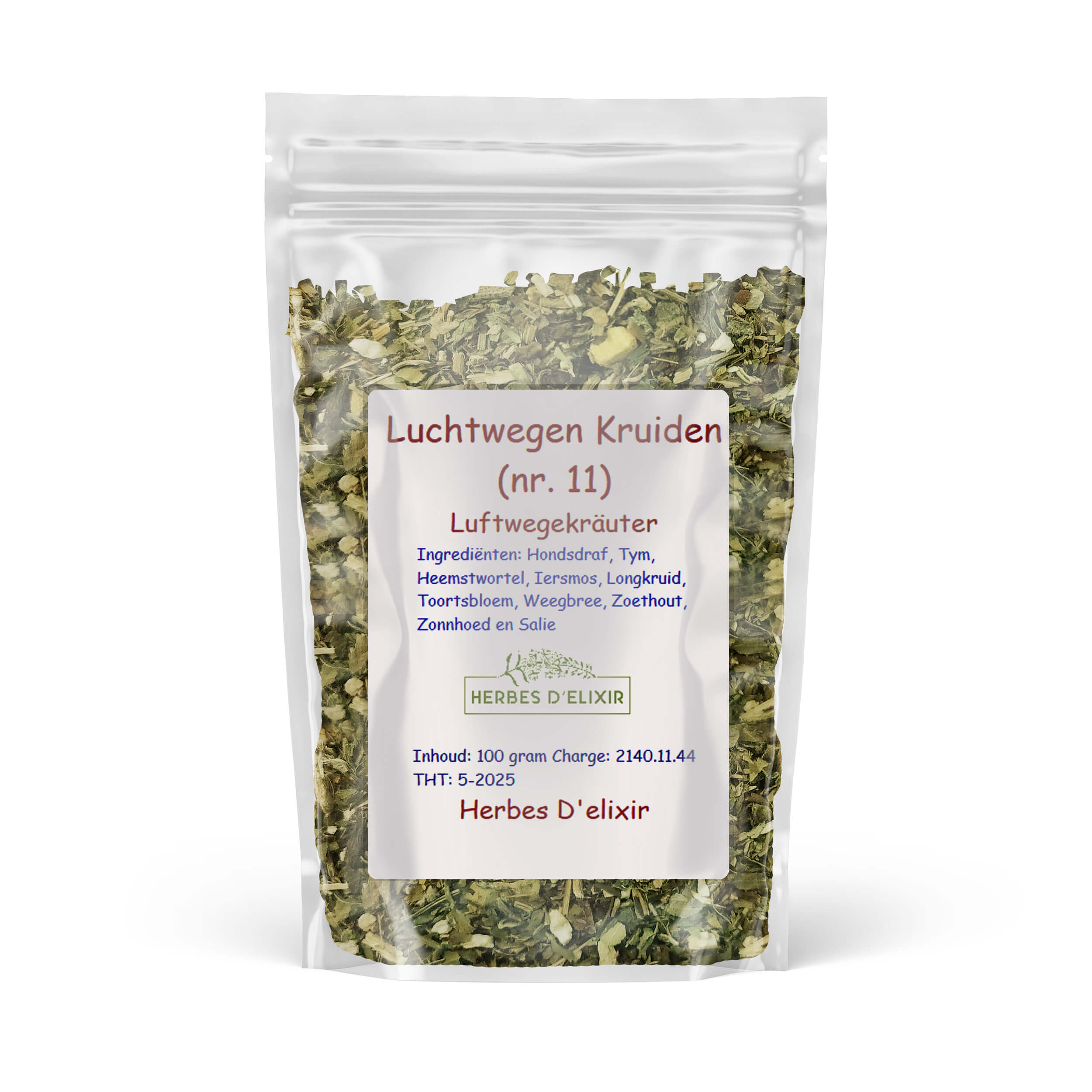 Luchtwegen kruiden (nr.11) - kruidenthee - 100 gram