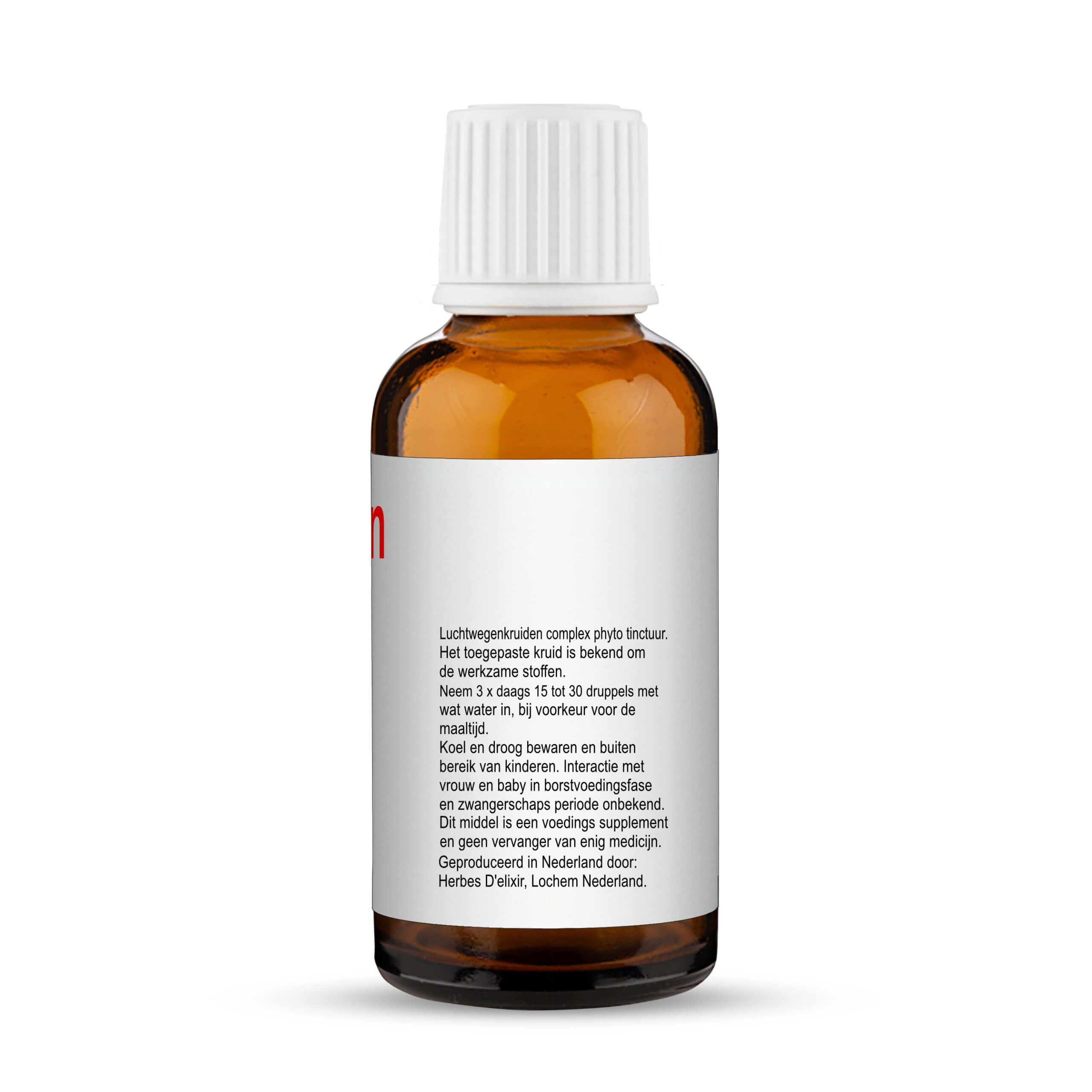 Luchtwegkruiden tinctuur - 100 ml - Herbes D'elixir - Afbeelding 2