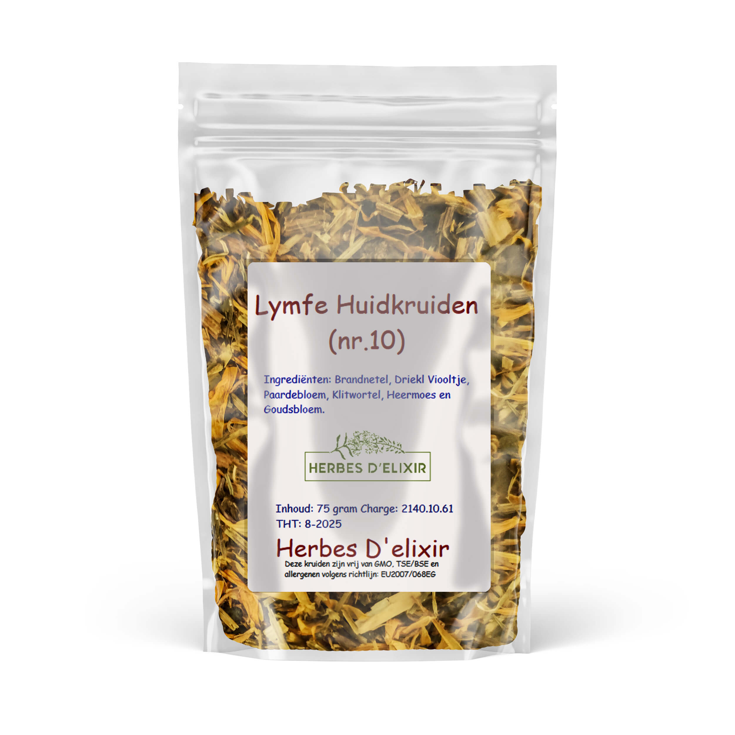 Lymfe en Huid kruiden (nr.10) - kruidenthee - 75 gram