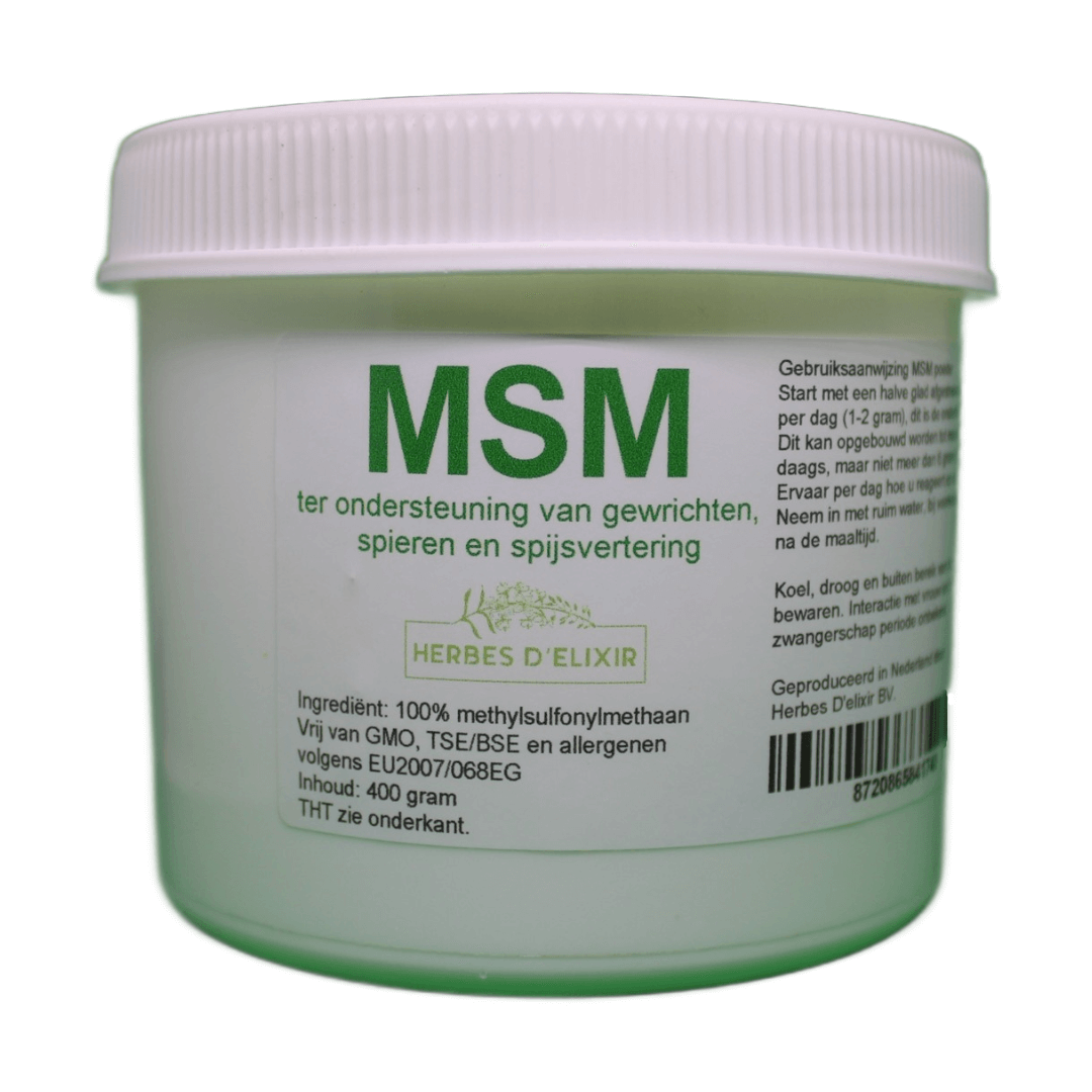 MSM poeder - 400 gram - Methylsulfonylmethaan