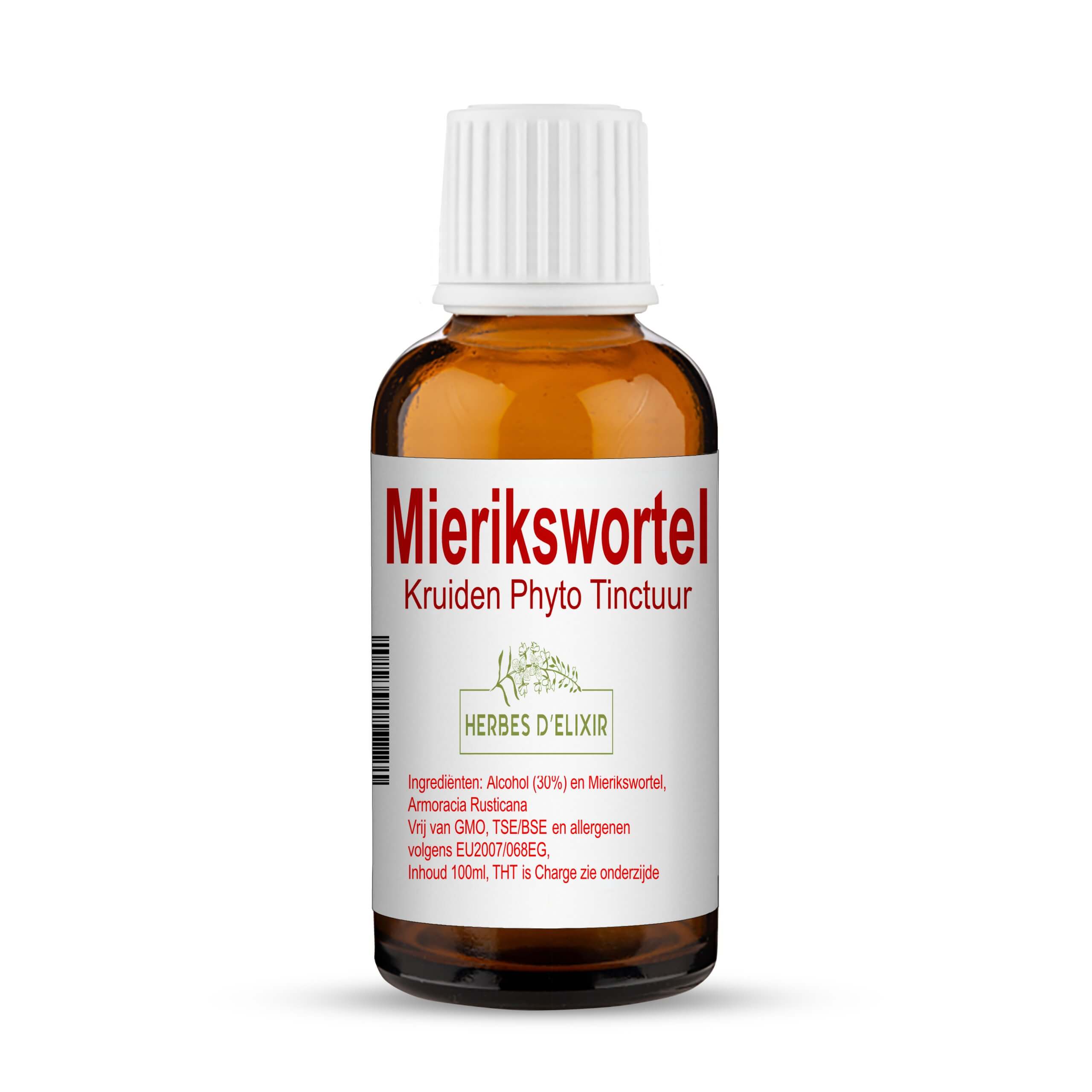 Mierikswortel kruiden tinctuur - 100 ml - Herbes D'elixir