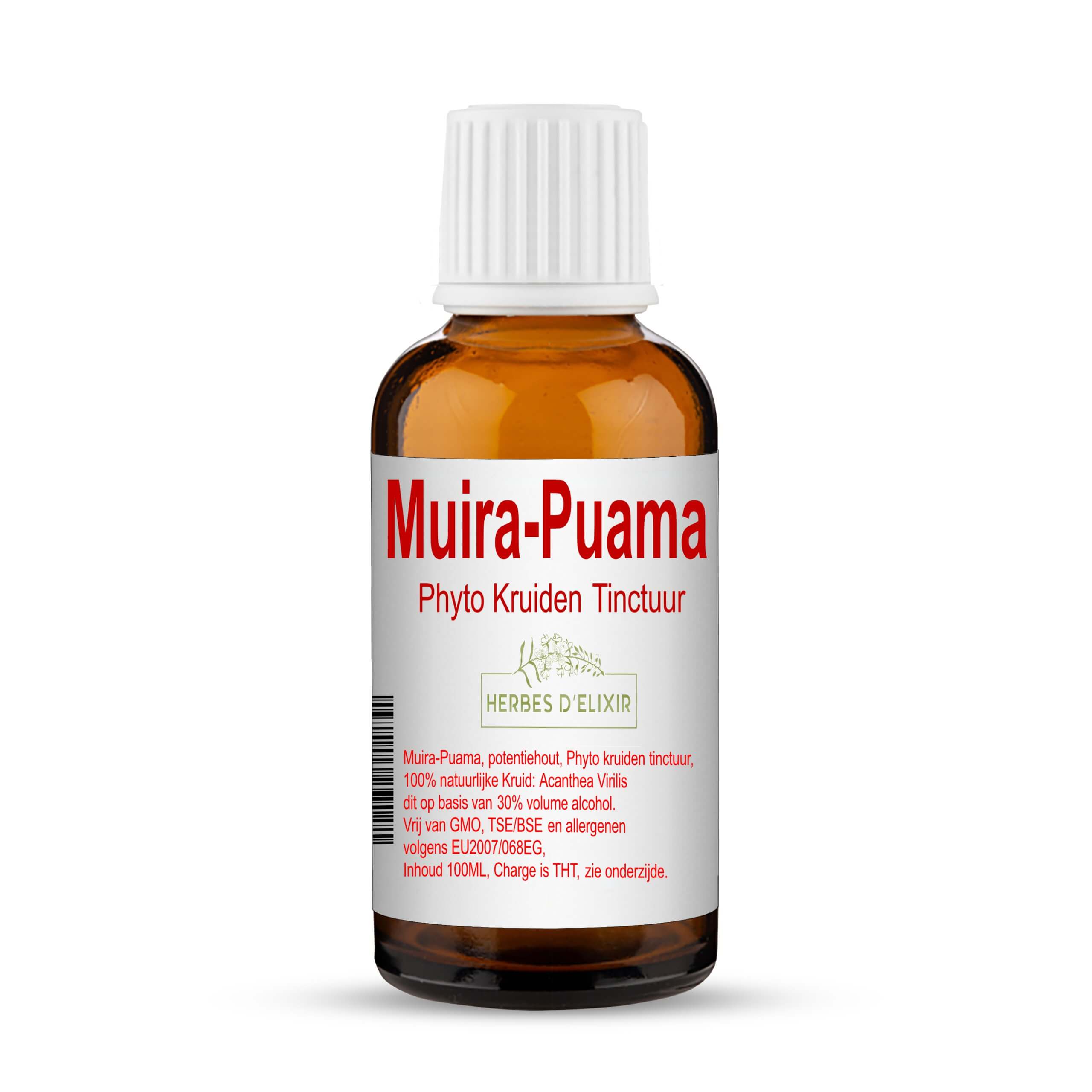 Muira-Puama Phyto Kruiden Tinctuur - 100 ml - Herbes D'elixir