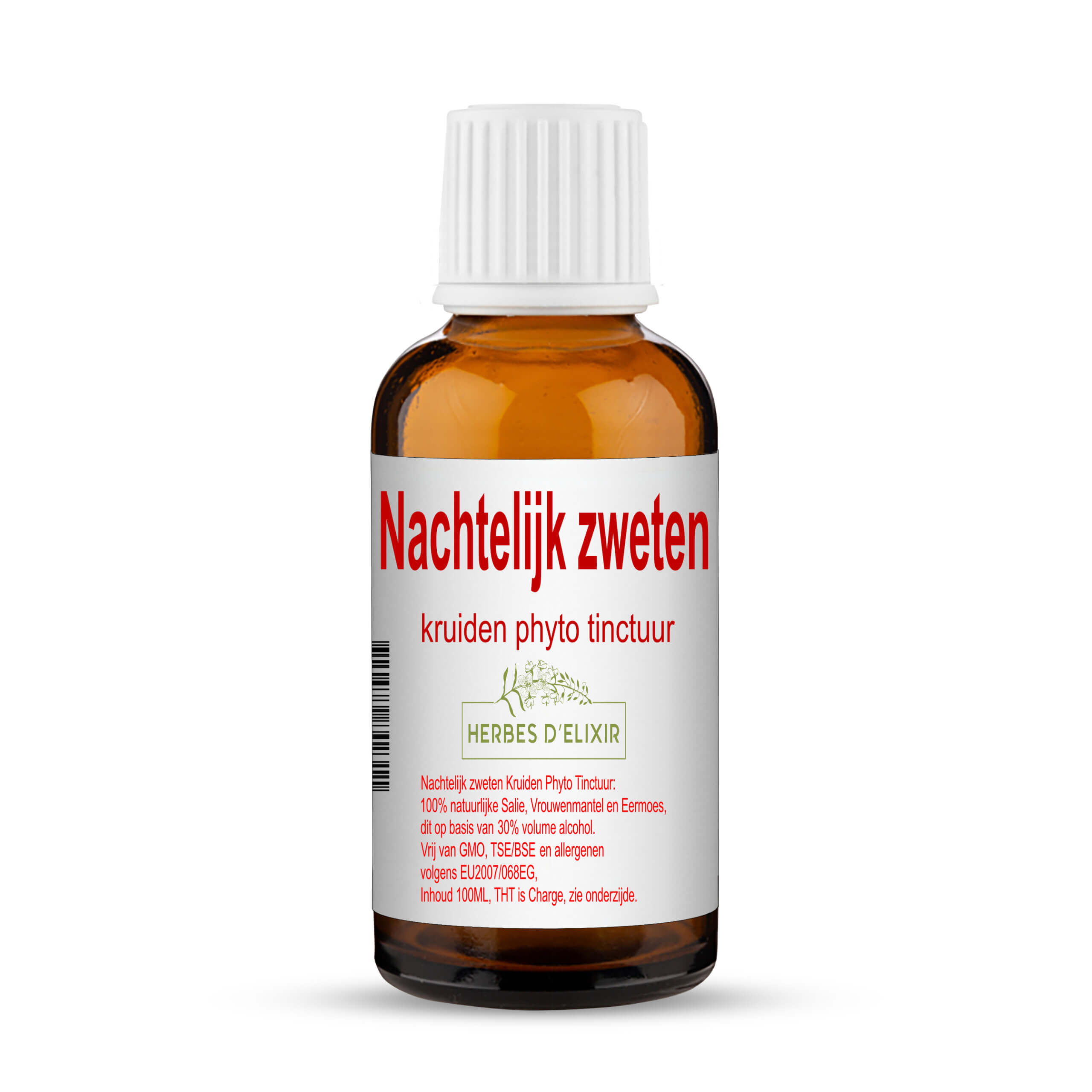 Nachtelijk zweten tinctuur - 100 ml - Herbes D'elixir