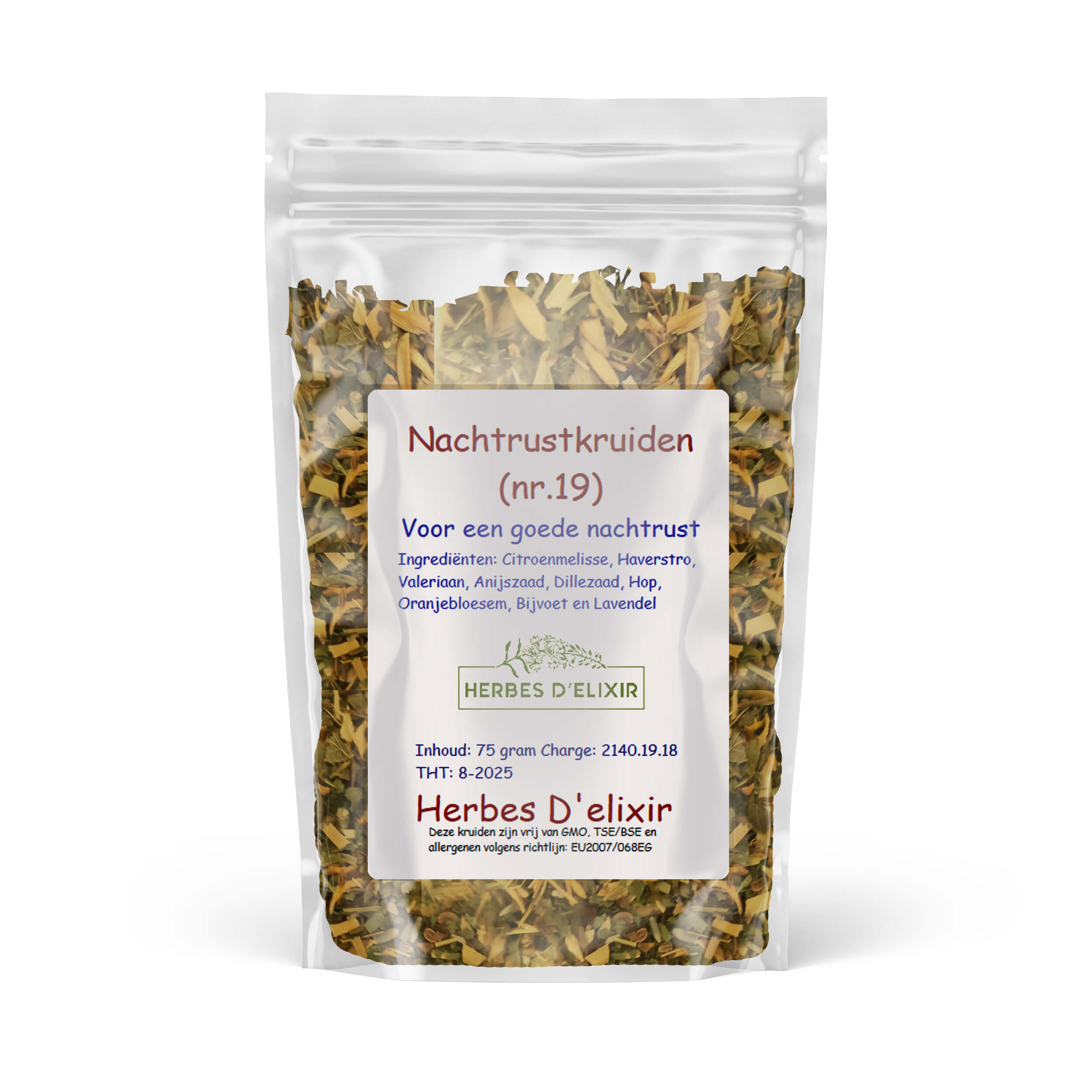 Nachtrust kruiden (nr.19) - kruidenthee - 75 gram