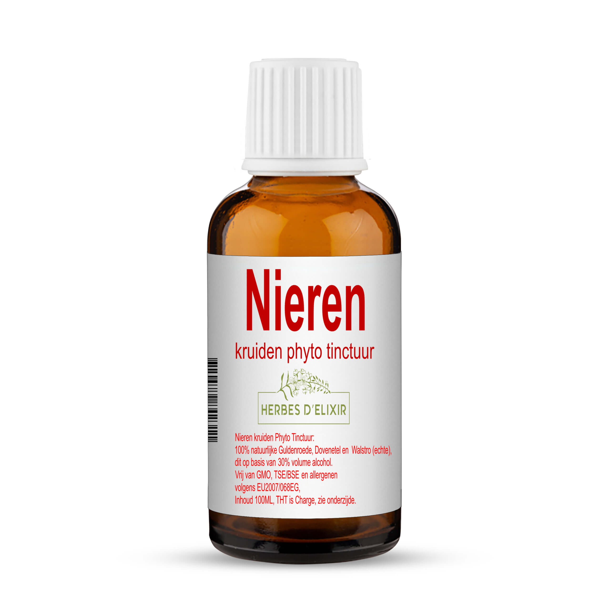 Nieren kruiden tinctuur - 100 ml - Herbes D'elixir
