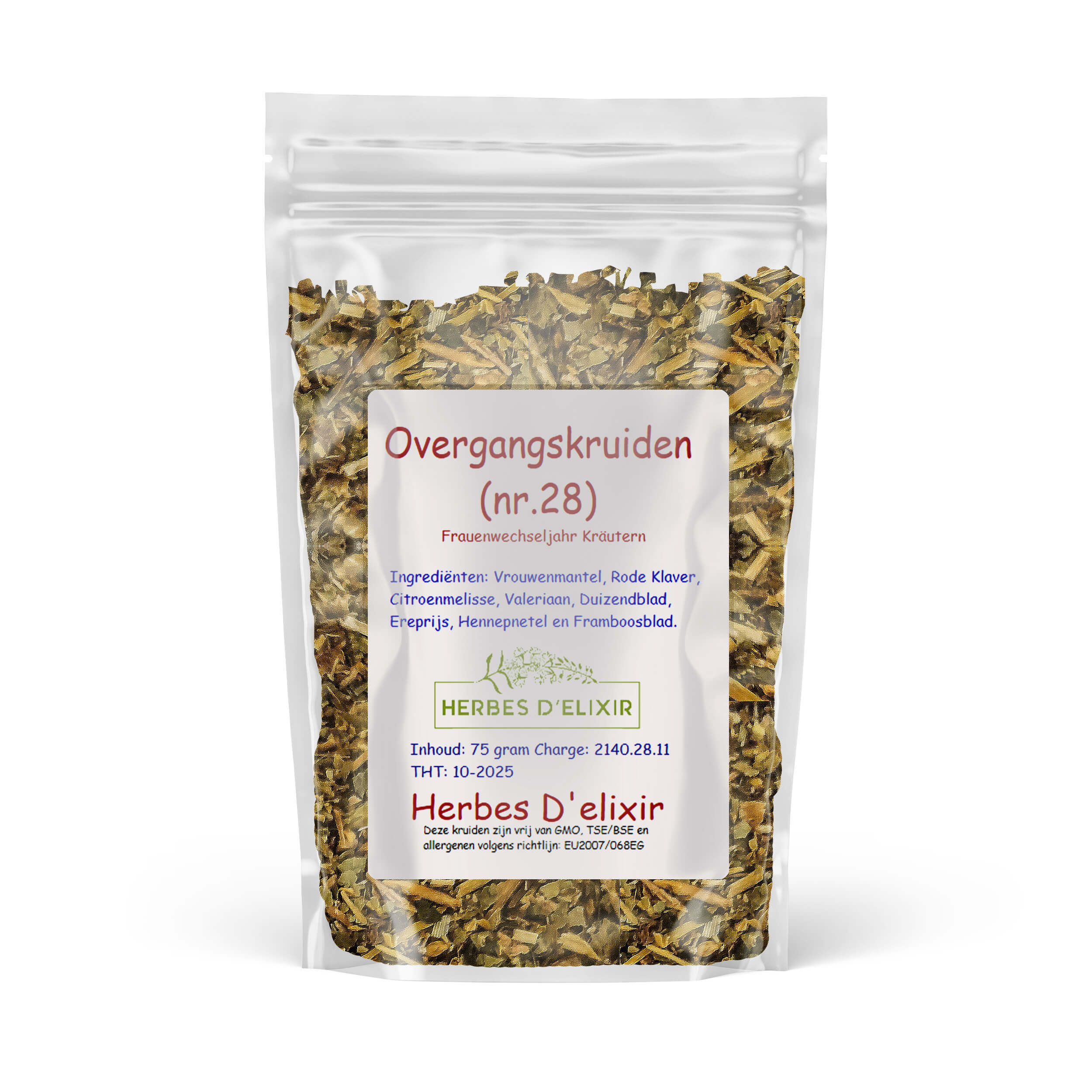 Overgang kruiden (nr.28) - kruidenthee - 75 gram