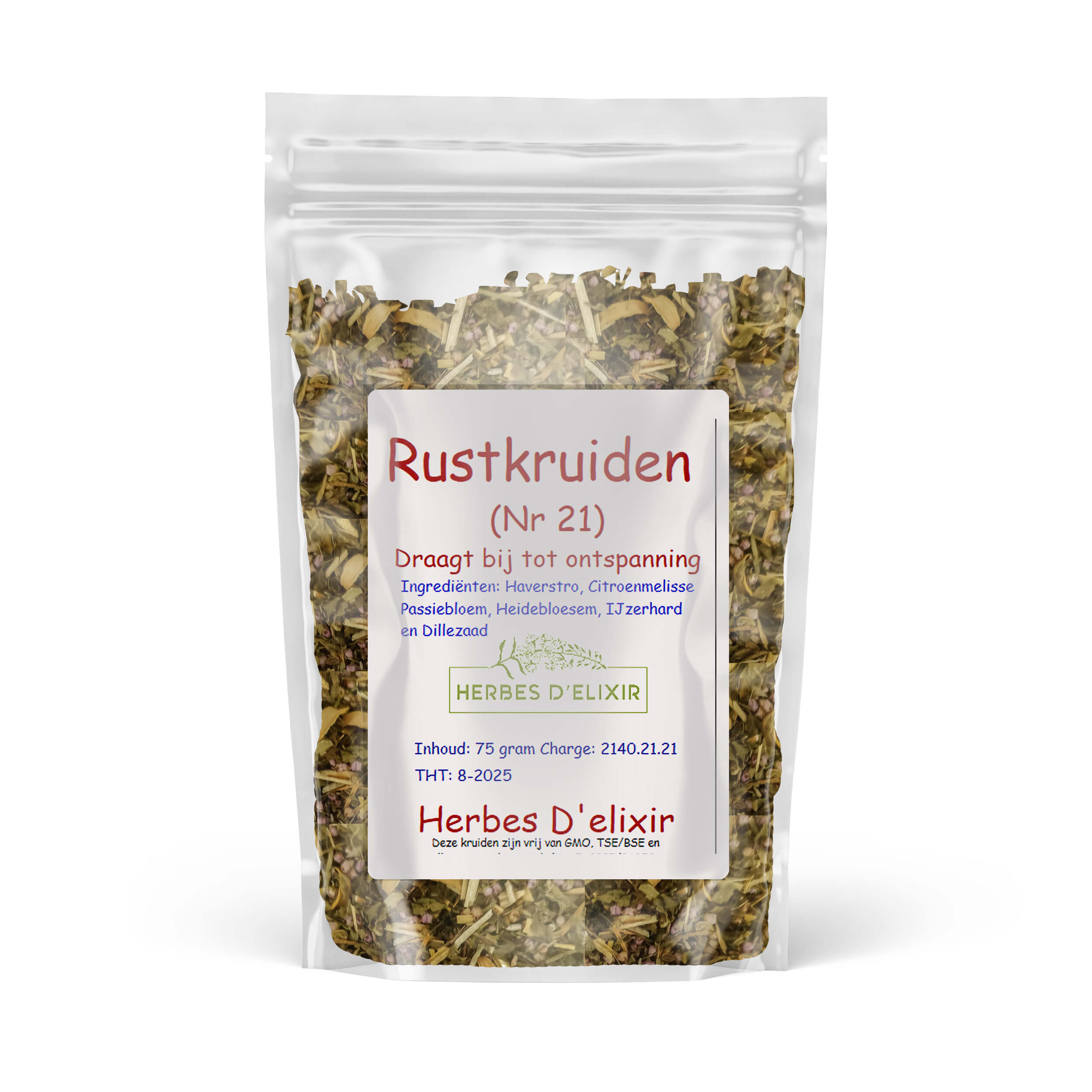 Rustkruiden (nr.21) - kruidenthee - 75 gram