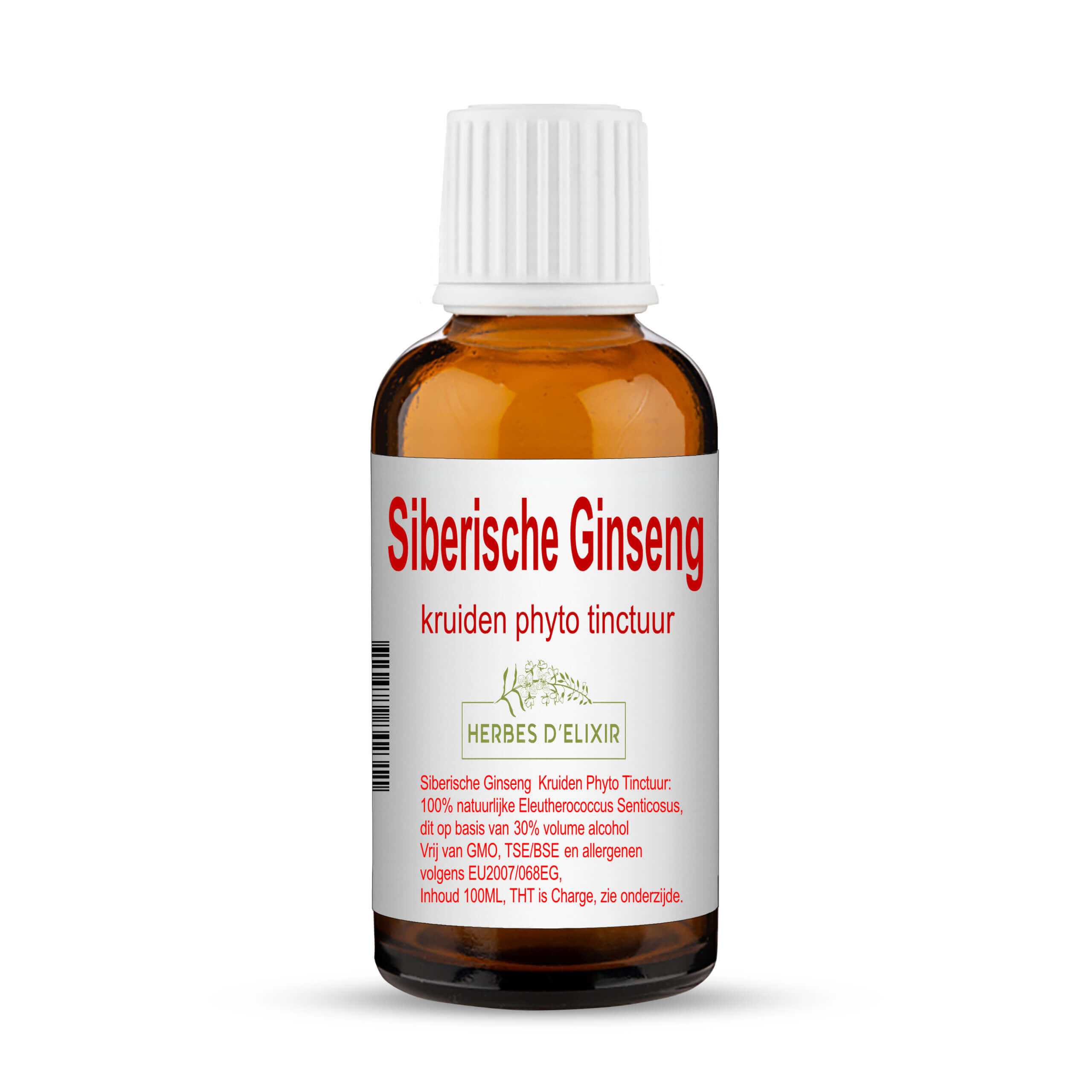 Siberische ginseng tinctuur - 100 ml - Herbes D'elixir
