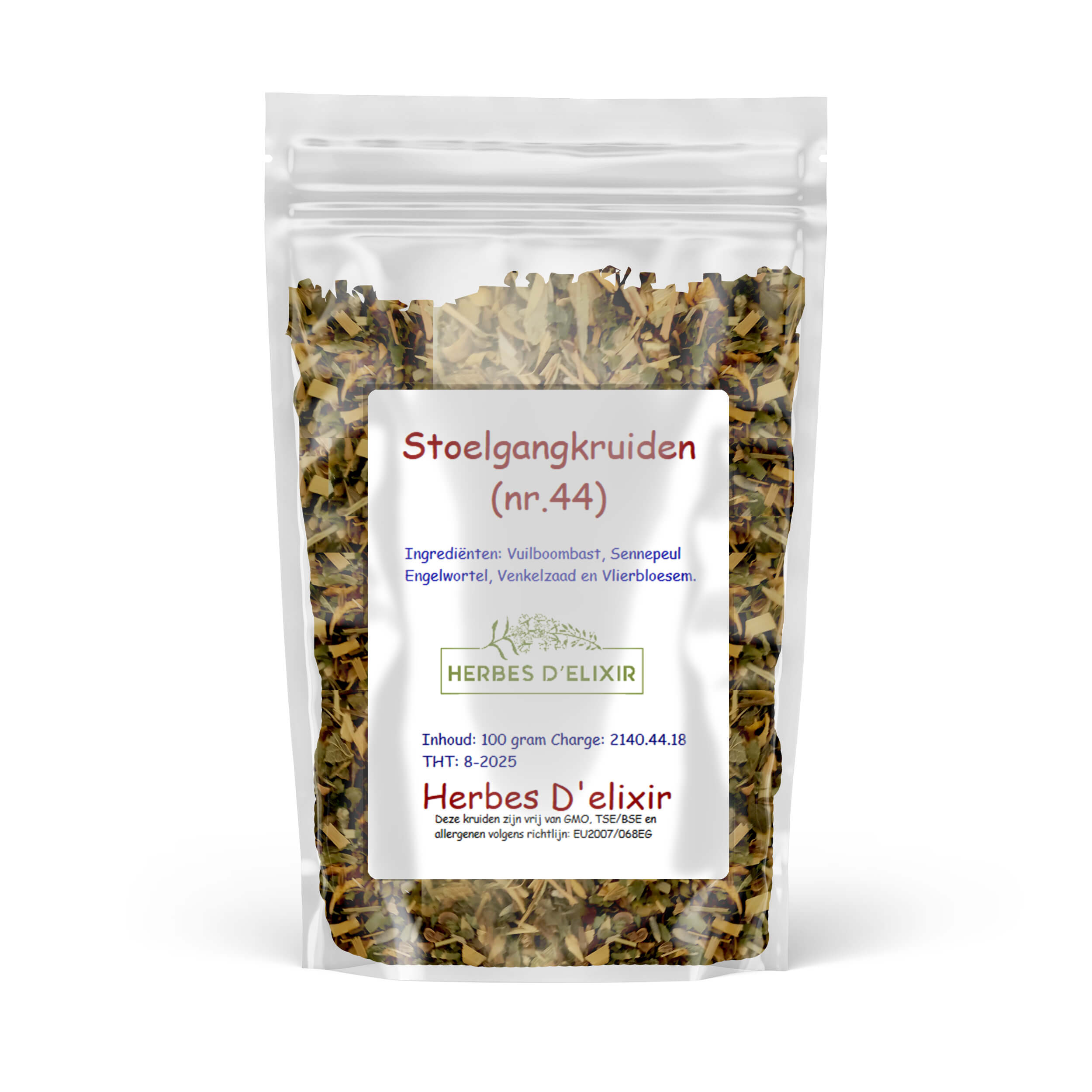 Stoelgang kruiden (nr.44) - kruidenthee - 100 gram