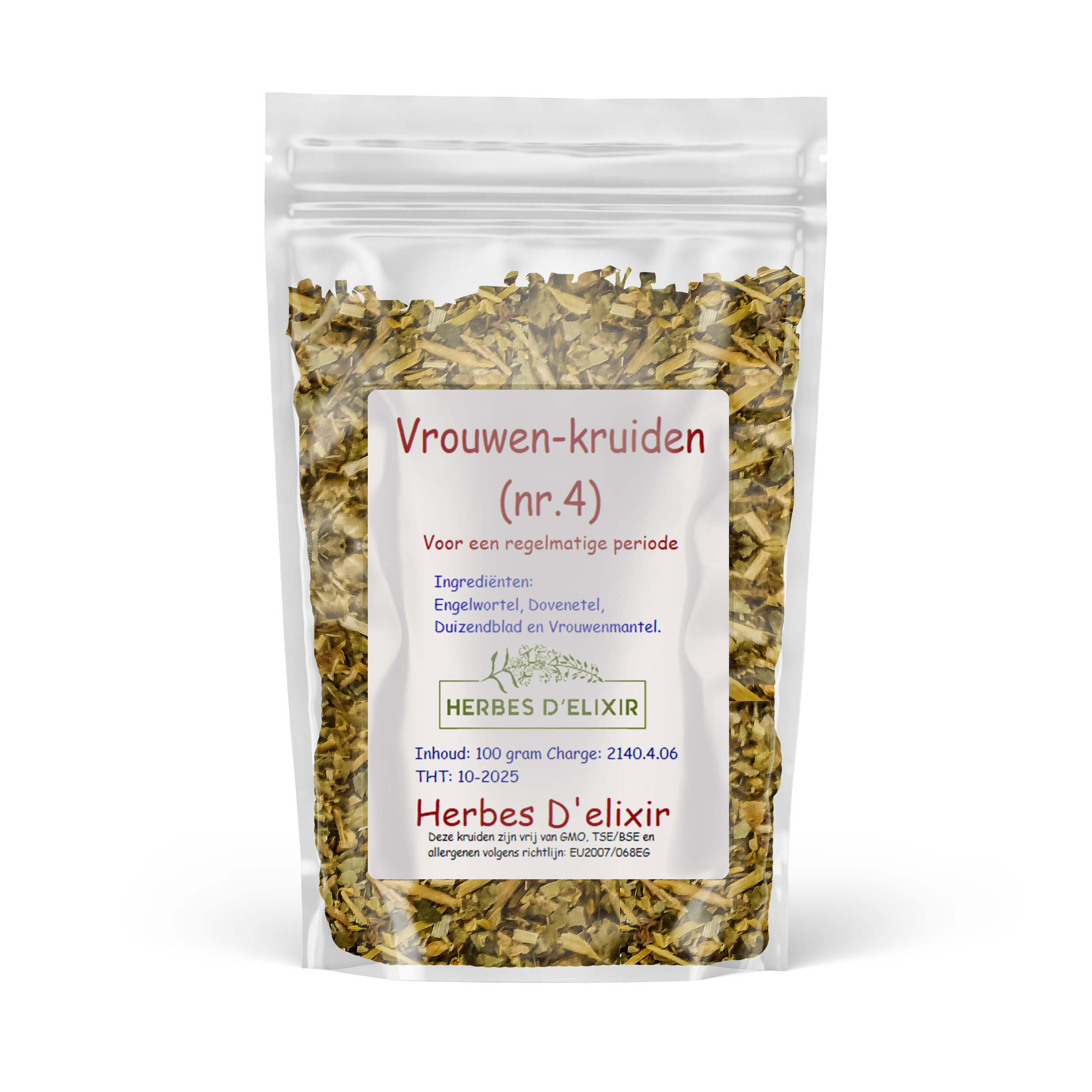 Vrouwen kruiden (nr.4) - kruidenthee - 100 gram