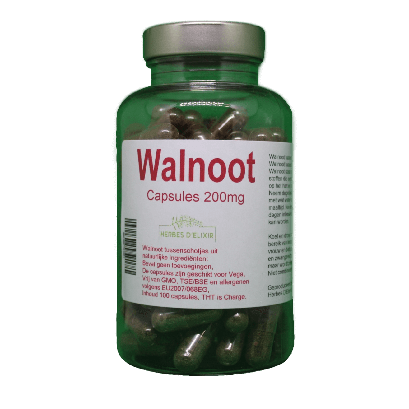 Walnoot capsules - 200 mg - 100 capsules