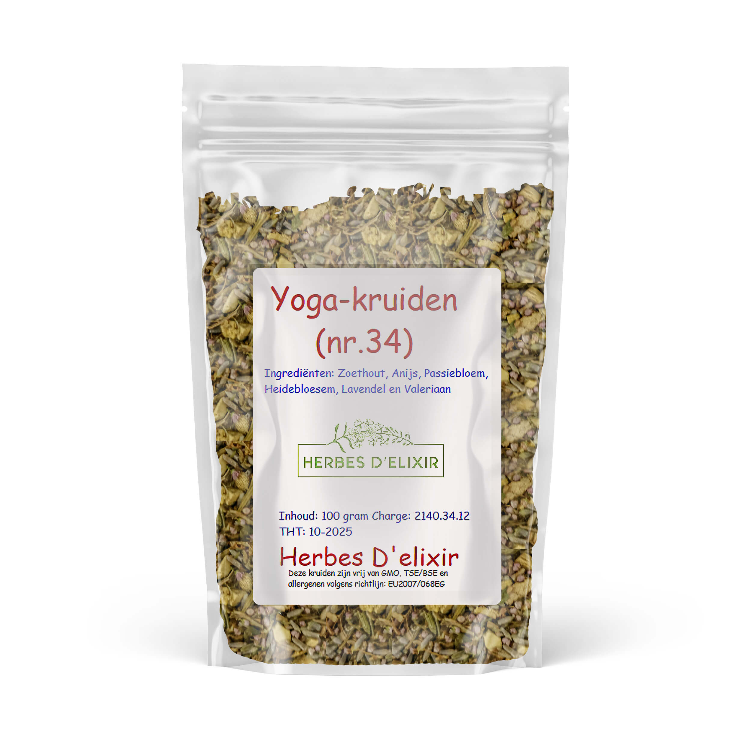 Yoga kruiden (nr.34) - kruidenthee - 100 gram