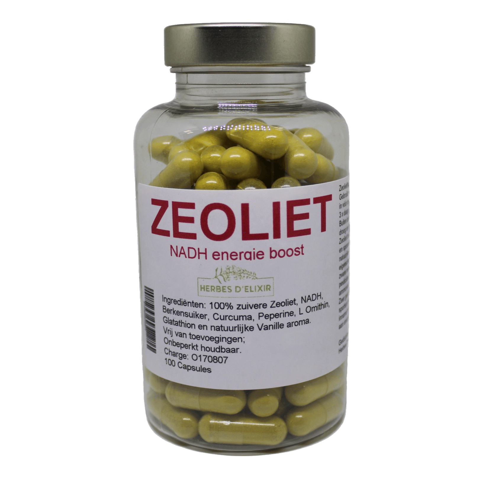 Zeoliet NADH Capsules - 100 Capsules - Detox