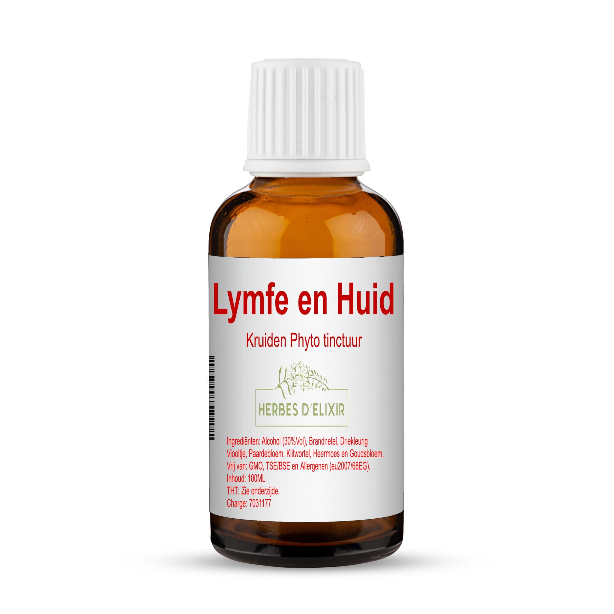 Lymfe en Huid tinctuur - 100 ml - Herbes D'elixir