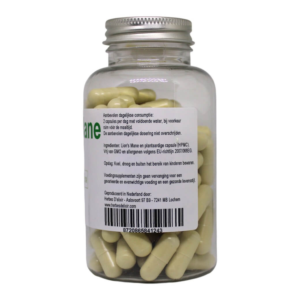 Lion's Mane capsules - 500 mg - 100 capsules - Afbeelding 2