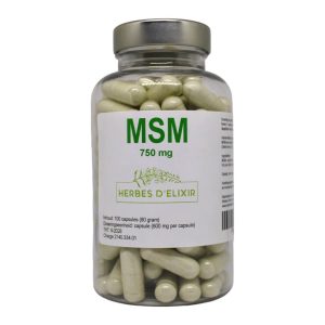 MSM capsules - 750 mg - 100 capsules