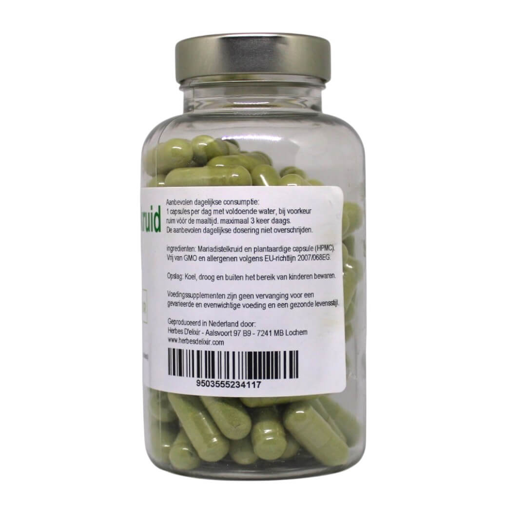 Mariadistelkruid capsules - 450 mg - 100 capsules - Afbeelding 2