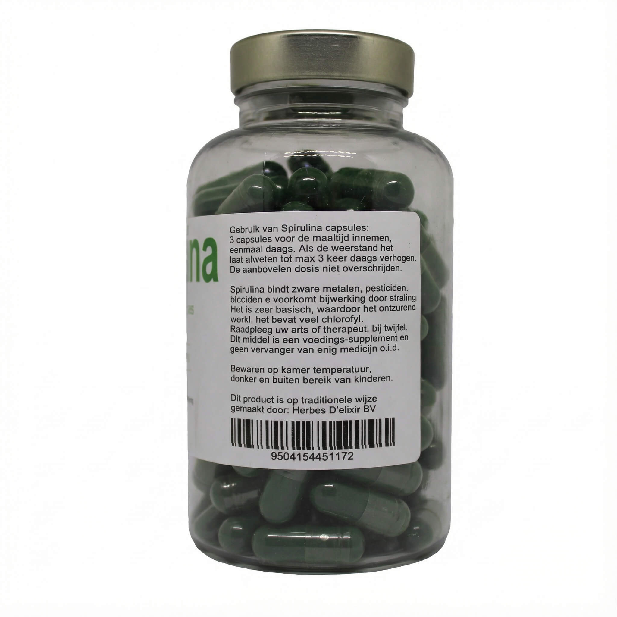 Spirulina capsules - 600 mg - 100 capsules - Afbeelding 2
