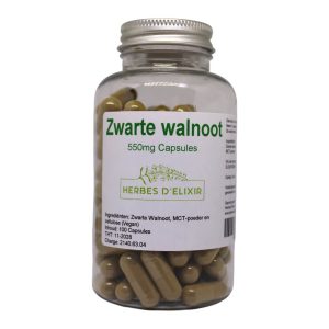 Zwarte Walnoot capsules - 550 mg - 100 capsules
