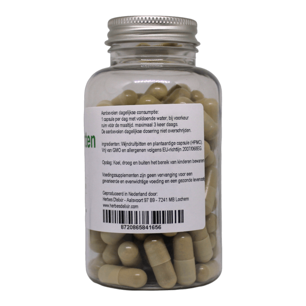 Wijn druivenpitten capsules - 350 mg - 100 capsules - Afbeelding 3